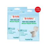 Mulpex Tek Kullanımlık Suda Çözünür Klozet Kapak Örtüsü 2 x 10'lu