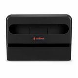 Mulpex Yarım Katlı Klozet Kapak Örtüsü Dispenseri Siyah Abs Plastik Kilitli 40X28x4,5 Cm