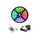 MULTI BLUELIGHT Rgb Şerit Led İç Ve Dış Mekan 5 Metre Kumandalı Set Tak Çalıştır 16 Renk, 24 Tuşlu Kumanda