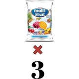 Multi Fruit Karışık Meyveli Sert Şeker Poşet 350 gr x 3 Adet