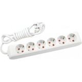 Multi-Let 7m 6 Prizli Monoblok Ups Fiş Cca 3x2.5 mm Ttr Uzatma Kablosu - Çok Renkli