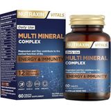 Multi Mineral Complex | 12 Mineral Içeren Takviye | Vegan | 60 Tablet | Kalsiyum, Magnezyum, Çink