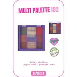 Multi Palette Eyeshadow Mat Ve Işıltılı Toz Göz Farı Paleti - 102 Nude Inspiration