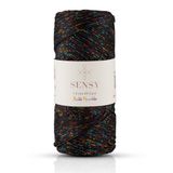 Multi Sparkle Simli Çok Renkli İp 100 Gr Polyester Makrome İpi 1,5 Mm - 150 M