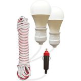 Multi Suit Bag Multisan Multiteknik Oto Çakmaklık Girişli 7 Metre Kablolu 2 Adet 12 Volt LED Lamba Araç Içi ve Dışı Aydınlatma - Beyaz