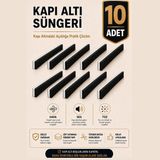 Multi Trendy Kapı Altı Rüzgar Önleyici 90 cm Yapışkanlı Isı Yalıtım Süngeri Soğuk Toz Ses Kesici Eşik Süngeri - 10 Adet