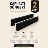 Multi Trendy Kapı Altı Rüzgar Önleyici 90 cm Yapışkanlı Isı Yalıtım Süngeri Soğuk Toz Ses Kesici Eşik Süngeri - 2 Adet