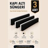 Multi Trendy Kapı Altı Rüzgar Önleyici 90 cm Yapışkanlı Isı Yalıtım Süngeri Soğuk Toz Ses Kesici Eşik Süngeri - 3 Adet