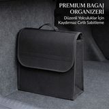 Multi Trendy Oto Bagaj Çantası Siyah Keçe Bagaj Düzenleyici Organizer Toparlayıcı Mektup Dikey Bagaj Çantası