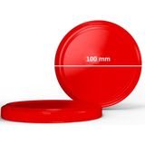 Multiamo 20 Adet 100 mm Konserve Kavanoz Kapağı - Kırmızı