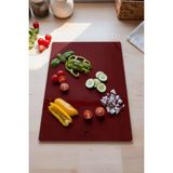 Multiamo Cam Kesme Tahtası ve Sunumluk / Sunum Tabağı (25CMX35CM) - Fuşya