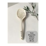 Multiamo Isıya Dayanıklı Silikon Kevgir, 26 cm, Krem