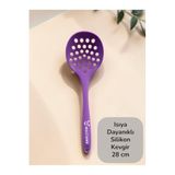 Multiamo Isıya Dayanıklı Silikon Kevgir 26 Cm Mor