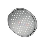 Multiamo Kulplu Delikli Pizza Tepsisi, 31 cm, Gri