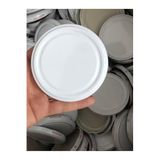 Multiamo Metal 82 mm Beyaz 100 Adet Konserve Kavanoz Kapağı, Silikonlu