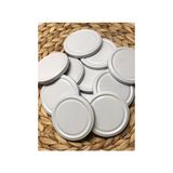 Multiamo Metal 82 mm Beyaz Konserve Kavanoz Kapağı Slikonlu 20 Adet - 100 ml