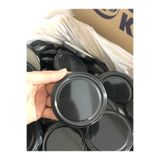 Multiamo Metal 82 Mm Siyah 100 Adet Konserve Kavanoz Kapağı Slikonlu Siyah