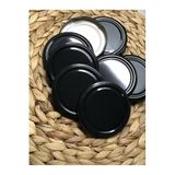 Multiamo Metal 82 Mm Siyah 50 Adet Konserve Kavanoz Kapağı Silikonlu