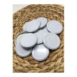 Multiamo Metal Beyaz Konserve Kavanoz Kapağı 63 Mm - 50 Adet Beyaz