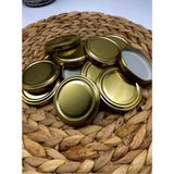 Multiamo Metal Gold Konserve Kavanoz Kapağı 63 mm 100 Adet - 100 ml