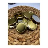 Multiamo Metal Gold Konserve Kavanoz Kapağı 63 Mm 20 Adet Gold