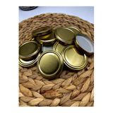 Multiamo Metal Gold Konserve Kavanoz Kapağı 63 Mm - 50 Adet Gold