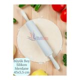 Multiamo Plastik Saplı Silikon Gövdeli Merdane-Büyük Boy (45 X 5,5 X 25 CM) kREM