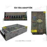 Multibox 12V 10A 120W Metal Kasa Adaptör , Güvenlik Kamerası, Led Ve Cctv Güç Kaynağı