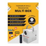 MULTİBOX T6 PROMAX ANDROİD PROJEKTÖR WİFİ+BLUETOOTH 240 İNÇ EKRAN YANSITMA DAHİLİ HOPARLÖR
