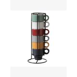 MULTICOLOR SERAMIK ESPRESSO FİNCANI 6 LI