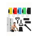 MultiFlexPro Çantalı 11 Parça Çok Fonksiyonlu Pilates Ve Güç Direnç Lastiği, Egzersiz Spor Aleti Seti MFDL