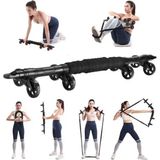 Multiflexpro Çok Fonksiyonlu Fitnes Egzersiz Tekerleği Ab Wheel Roller Karın Kası Göğüs Şekillendirme Spor Aleti - Siyah