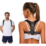 Multiflexpro Deri Deseli Sporcu Kamburluk Önleyici Dik Duruş Korsesi - Siyah - Standart