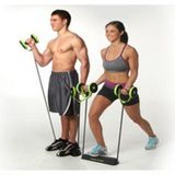 Multiflexpro Xtreme Pro Tekerlekli Egzersiz Spor Aleti Lastikli Karın Kası Göbek Eritme Tekerleği - Yeşil