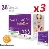 Multiform Tip I,ıı,ııı Kolajen+Magnezyum+Probiyotik Cilt,saç&kas Portakallı 15GX30 Saşe 3 Kutu 109331-3
