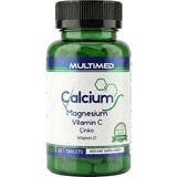 Multimed Kalsiyum Magnezyum Çinko D3 – Kemik, Diş & Kas Sağlığı – 30 Tablet