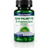 Multimed Saw Palmetto & Pumpkin Seed Extract Cüce Palmiye Bal Kabağı Pygeum Isırgan Çinko 60 Kapsül