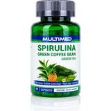 Multimed Spirulina Complex – Spirulina, Yeşil Kahve Çekirdeği, Berberin, Kırmızı Biber & Yeşil Çay Ekstresi 90 Kapsül