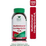 Multimineral 120 Tablet Kalsiyum Magnezyum Çinko Vitamin B6-D3-K2 Takviye Edici Gıda