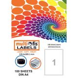 Multiofis 5001 199.6x289.1 mm Laser Etiket