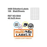 Multiofis 5044 48.5x25.4 mm Laser Etiket