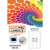 Multiofis 5133 70x25 mm Laser Etiket