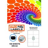 Multiofis 5208 105x70 mm Laser Etiket