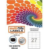 Multiofis 70X30 mm Laser Etiket 5327