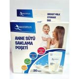Multiplus Anne Sütü Saklama Poşeti 20'Li seffaf