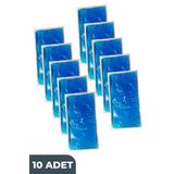 MULTİSEPT Termojel Sıcak Soğuk Kompres Jel Buz Paketi, 10 Adet Soğutucu Jel Isıtıcı Termo jel 13cmx26cm
