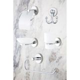 MultiStore Krom 5'li Banyo Aksesuar Seti Tuvalet Kağıtlığı/bornoz Askısı/rulo Havluluk/sabunluk/diş Fırçalık Beyaz