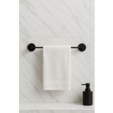 MultiStore Siyah Uzun Havluluk Banyo Askısı
