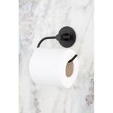 Multistore Yuvarlak Yapışkanlı Siyah Açık Tuvalet Kağıtlığı Wc Kağıtlık Tutucu Siyah
