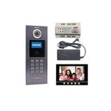 Multitek 28 Daire MB-11 Şifreli Panelli MB-73 7 inç Siyah Görüntülü Diafon Paketi